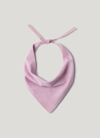 Bandana triangular em camurça