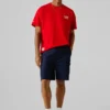Bermudas cargo de corte reto