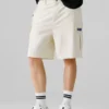 Bermudas cargo de corte reto