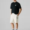 Bermudas cargo de corte reto