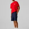 Bermudas cargo de corte reto