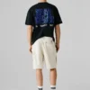 Bermudas cargo de corte reto