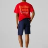 Bermudas cargo de corte reto