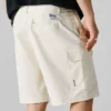 Bermudas cargo de corte reto
