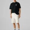 Bermudas cargo de corte reto