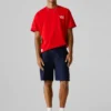 Bermudas cargo de corte reto
