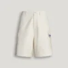 Bermudas cargo de corte reto