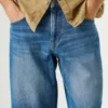 Bermudas de ganga com corte justo Bermudas de ganga com corte justo