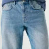Bermudas de ganga com corte justo