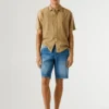 Bermudas de ganga com corte justo Bermudas de ganga com corte justo