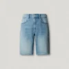 Bermudas de ganga com corte justo