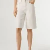Bermudas de ganga de corte descontraído Bermudas de ganga de corte descontraído