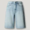 Bermudas de ganga de corte descontraído Bermudas de ganga de corte descontraído