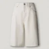 Bermudas de ganga de corte descontraído Bermudas de ganga de corte descontraído
