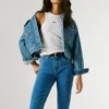 Bermudas de ganga de corte justo Bermudas de ganga de corte justo