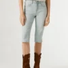 Bermudas de ganga de corte justo Bermudas de ganga de corte justo