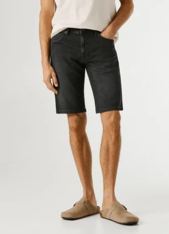 Bermudas de ganga de corte justo