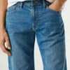 Bermudas de ganga de corte justo Bermudas de ganga de corte justo
