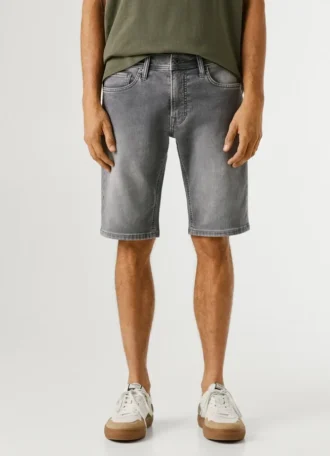 Bermudas de ganga de corte justo