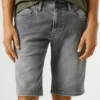 Bermudas de ganga de corte justo Bermudas de ganga de corte justo