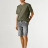 Bermudas de ganga de corte justo Bermudas de ganga de corte justo