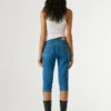 Bermudas de ganga de corte justo Bermudas de ganga de corte justo