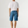 Bermudas de ganga de corte justo Bermudas de ganga de corte justo