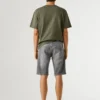 Bermudas de ganga de corte justo Bermudas de ganga de corte justo
