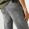 Bermudas de ganga de corte justo Bermudas de ganga de corte justo