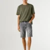 Bermudas de ganga de corte justo Bermudas de ganga de corte justo