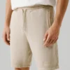 Bermudas de malha com corte descontraído