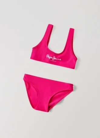 Biquíni com logótipo estampado