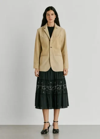 Blazer de camurça