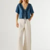 Blusa com detalhes bordados Blusa com detalhes bordados
