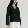 Blusa com detalhes em renda Blusa com detalhes em renda