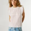 Blusa com detalhes plissados