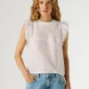 Blusa com detalhes plissados