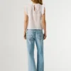 Blusa com detalhes plissados