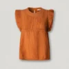 Blusa com detalhes plissados