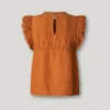 Blusa com detalhes plissados