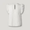 Blusa com detalhes plissados