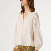 Blusa com gola Mao fluida