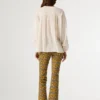 Blusa com gola Mao fluida