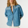 Blusa de ganga de corte regular