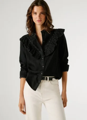 Blusa de ganga de corte regular