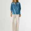 Blusa de ganga de corte regular