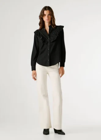 Blusa de ganga de corte regular