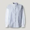 Blusa de popelina às riscas