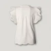 Blusa Fluida com Mangas Borboleta Blusa Fluida com Mangas Borboleta