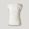 Blusa sem mangas com canelado Blusa sem mangas com canelado